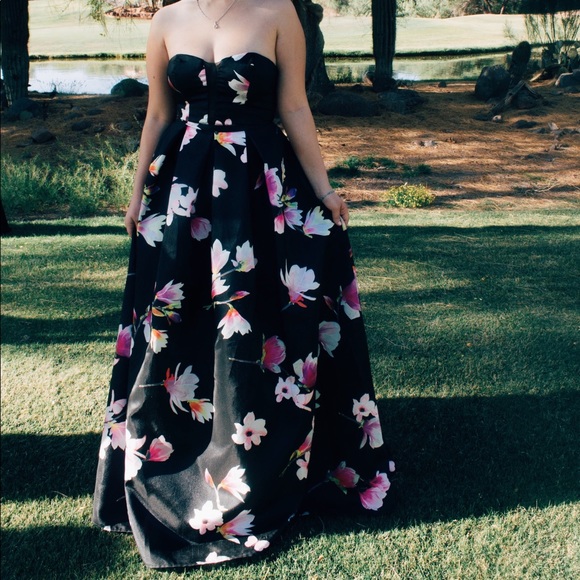 Floral Prom Dress - Picture 2 of 2